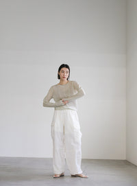 シアーランダムリブニット