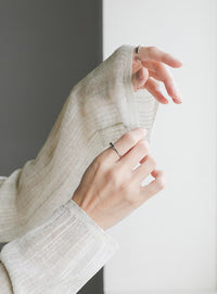 シアーランダムリブニット