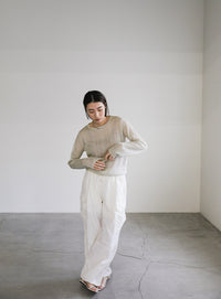 シアーランダムリブニット