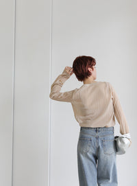 シアーランダムリブニット