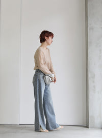 シアーランダムリブニット