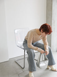 シアーランダムリブニット