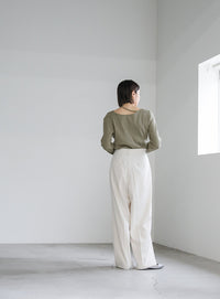 ネックデザインテレコトップス【SALE】