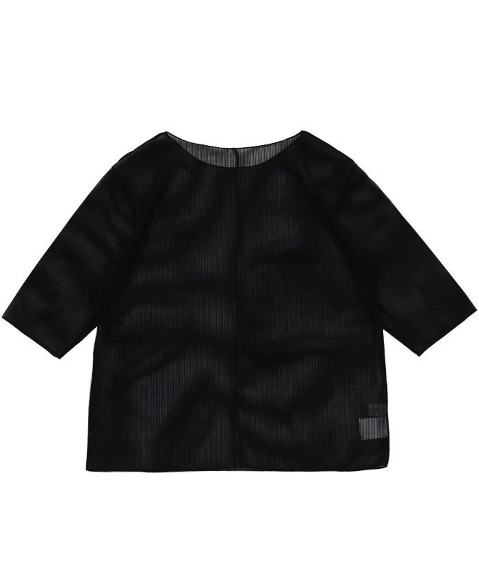 ストライプシアーバックスリットトップス – SELECT MOCA