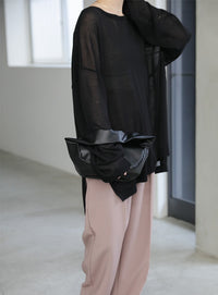 シアーボートネックルーズニット【official限定】