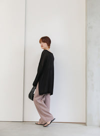 シアーボートネックルーズニット【official限定】