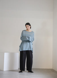 シアーボートネックルーズニット【official限定】