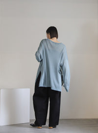 シアーボートネックルーズニット【official限定】