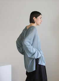 シアーボートネックルーズニット【official限定】