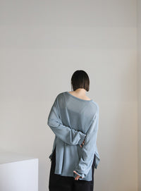 シアーボートネックルーズニット【official限定】