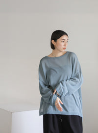 シアーボートネックルーズニット【official限定】