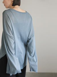 シアーボートネックルーズニット【official限定】