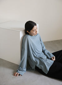 シアーボートネックルーズニット【official限定】