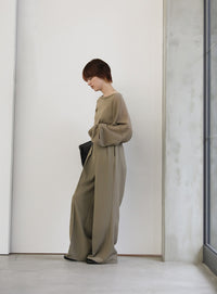 シアーボートネックルーズニット【official限定】