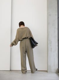 シアーボートネックルーズニット【official限定】