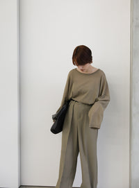 シアーボートネックルーズニット【official限定】