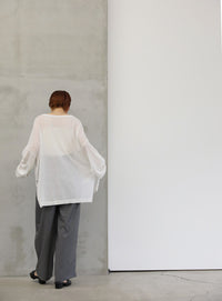 シアーボートネックルーズニット【official限定】