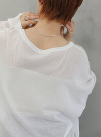 シアーボートネックルーズニット【official限定】