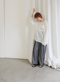 シアーボートネックルーズニット【official限定】