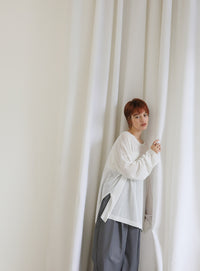 シアーボートネックルーズニット【official限定】