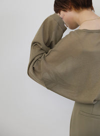 シアーボートネックルーズニット【official限定】