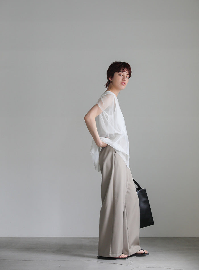 チュールレイヤードノースリトップス – SELECT MOCA