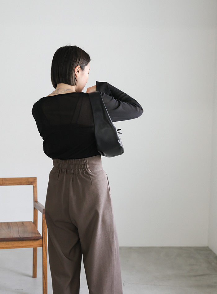 ハイウエストサイドベルトワイドパンツ【SALE】 – SELECT MOCA