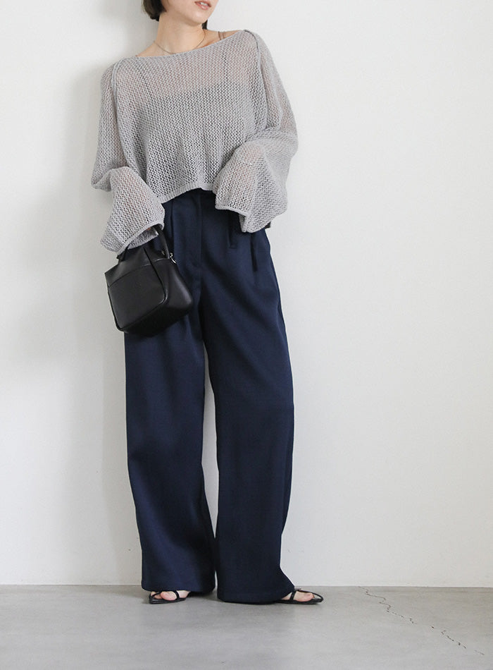 ハイウエストサイドベルトワイドパンツ【SALE】 – SELECT MOCA