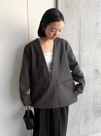 ディープＶネックプルオーバー【by SON】