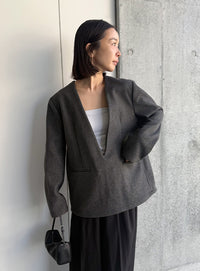 ディープＶネックプルオーバー【by SON】