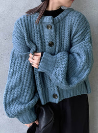 ボリュームスリーブオーバーカーディガン【by SON】