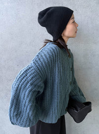 ボリュームスリーブオーバーカーディガン【by SON】