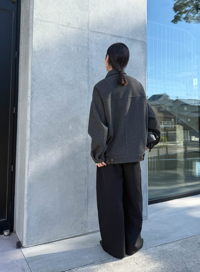 select MOCA ビッグシルエットミドルコート　ダークグレー ビッグシルエットミドルコート【by SON】 – SELECT MOCA