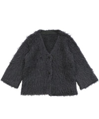 ロングシャギーカーディガン