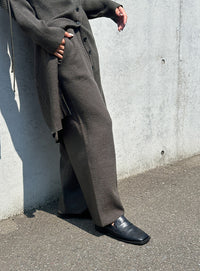 ワイドストレートニットパンツ