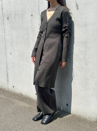 ワイドストレートニットパンツ