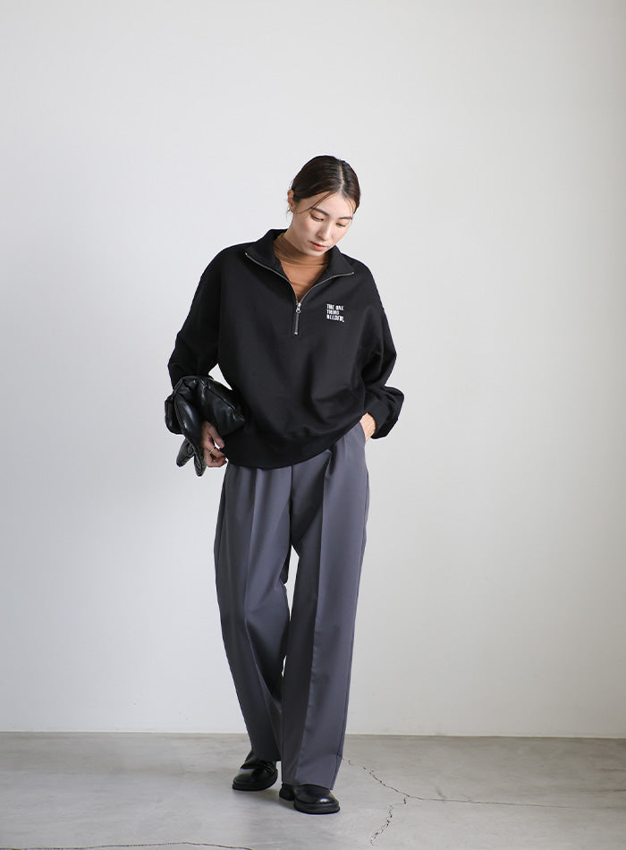 スウェットハーフジップトップス【SALE】 – SELECT MOCA