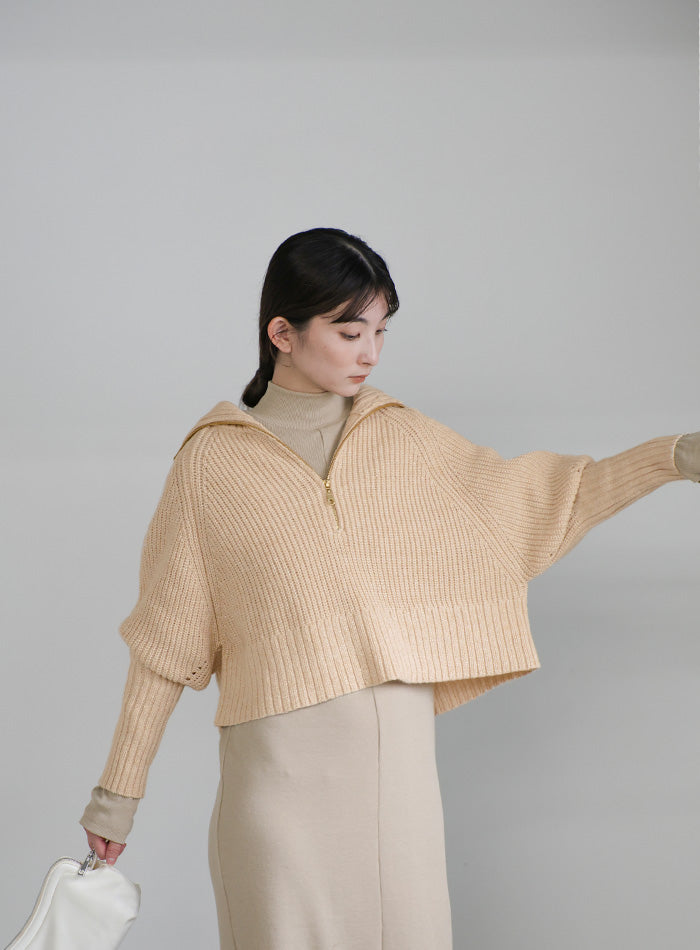 スラブシアークルーネックトップス – SELECT MOCA