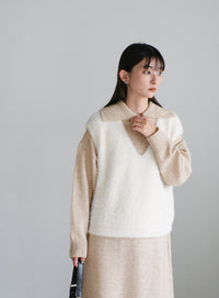 ポロニットロングワンピース