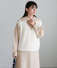 ポロニットロングワンピース