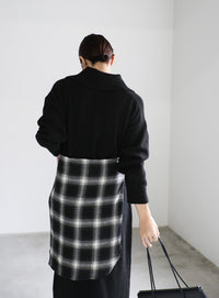 ポロニットロングワンピース