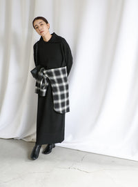 ポロニットロングワンピース