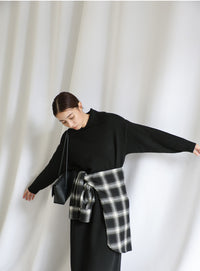 ポロニットロングワンピース