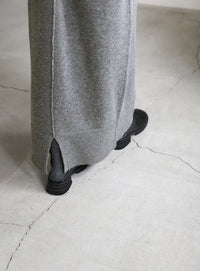 ポロニットロングワンピース