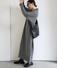 ポロニットロングワンピース