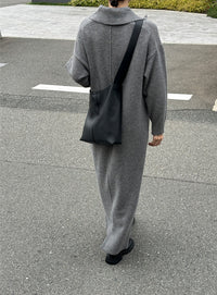 ポロニットロングワンピース