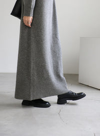 ポロニットロングワンピース