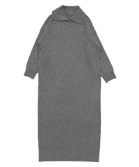ポロニットロングワンピース