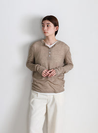 ヘンリーネックシアーロンT