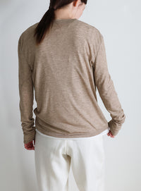 ヘンリーネックシアーロンT